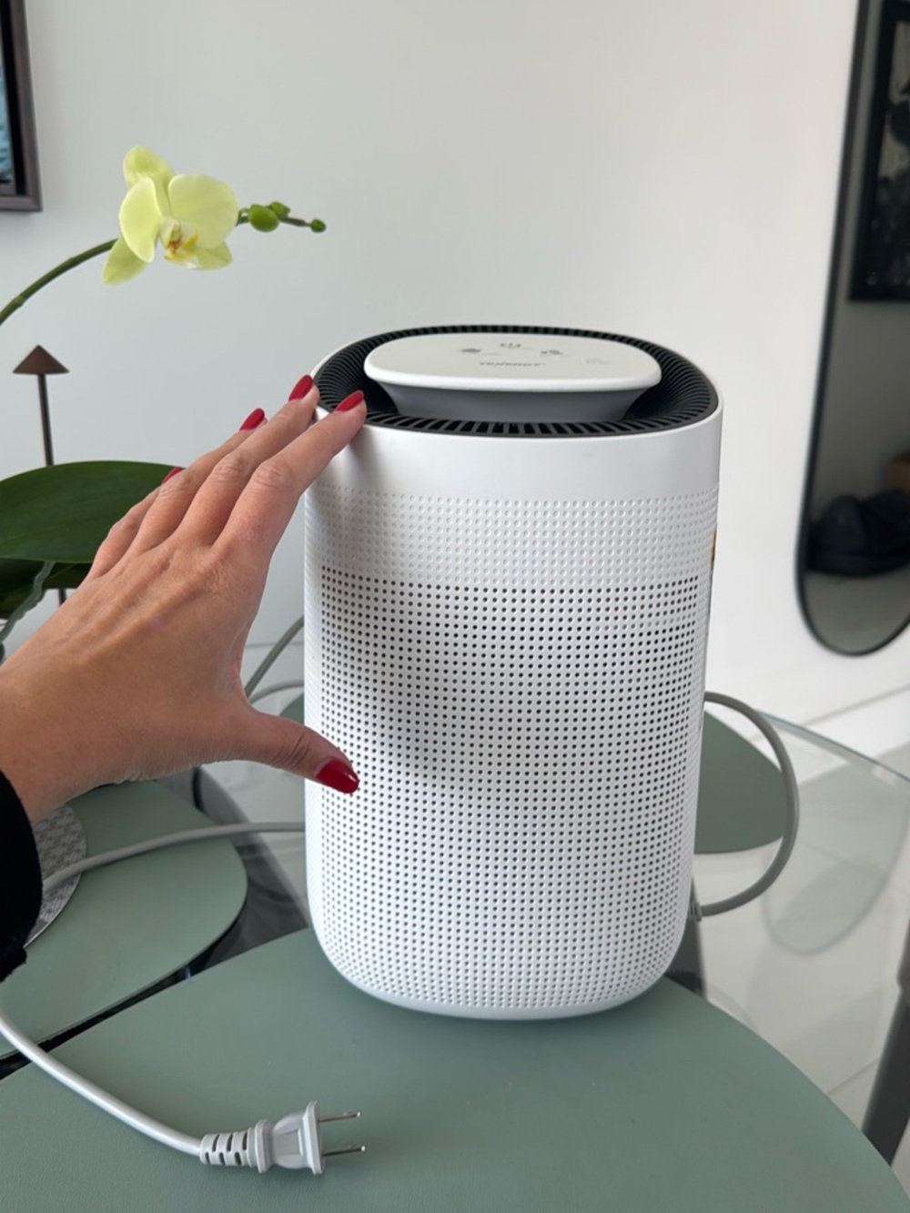 White Air Purifier - Compact Home Air Cleaner